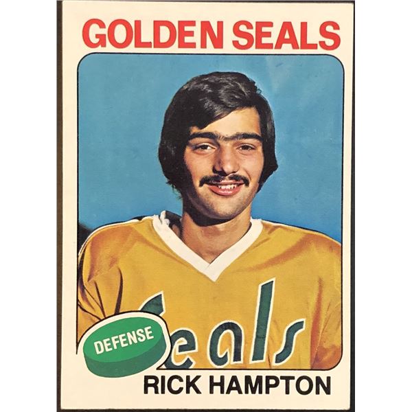 1975-76 NHL TOPPS RICK HAMPTON ROOKIE CARD