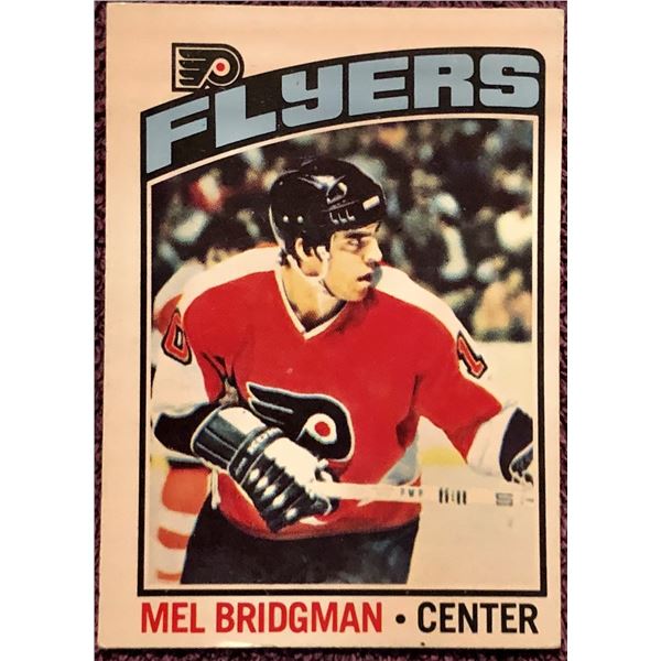 1976-77 O-PEE-CHEE MEL BRIDGMAN ROOKIE CARD
