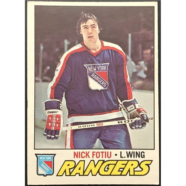 1977-78 O-PEE-CHEE NICK FOTIU ROOKIE CARD