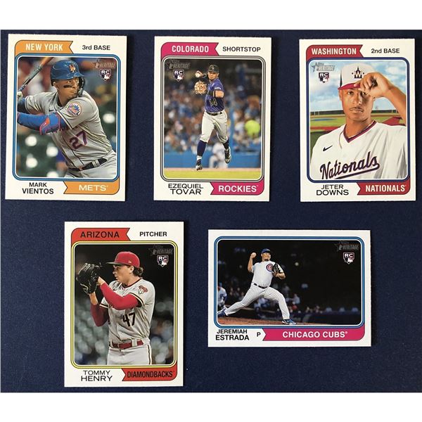 2023 TOPPS HERITAGE BASEBALL ROOKIE CARDS