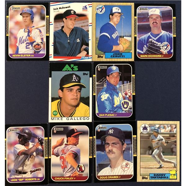 BASEBALL 80's ROOKIES - 10 CARDS