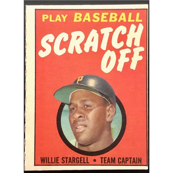 1970 TOPPS PLAY BASEBALL SCRATCH OFF WILLIE STARGELL (HOF)