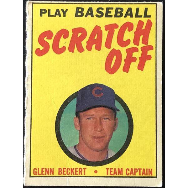 1970 TOPPS INSERT - GLENN BECKERT