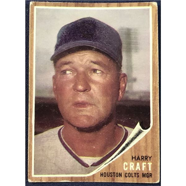 1962 TOPPS HARRY CRAFT