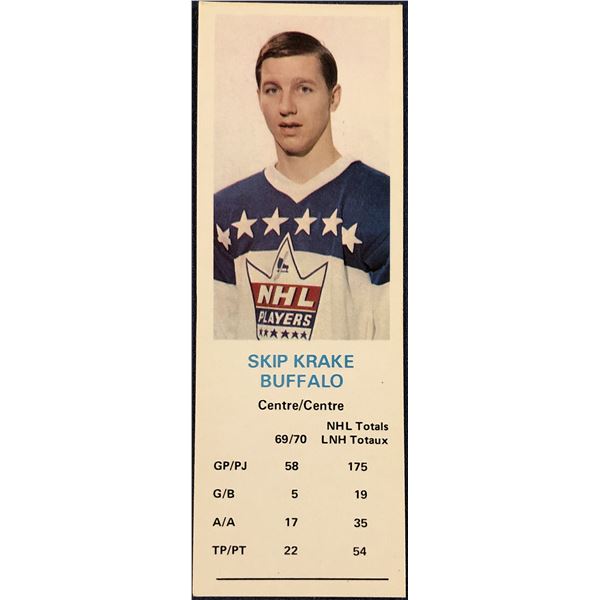 1970-71 DAD'S COOKIES SKIP KRAKE