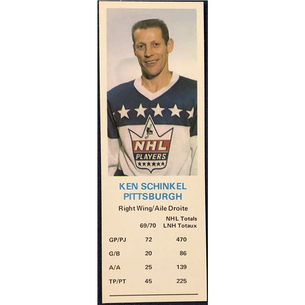 1970-71 DAD'S COOKIES KEN SCHINKEL