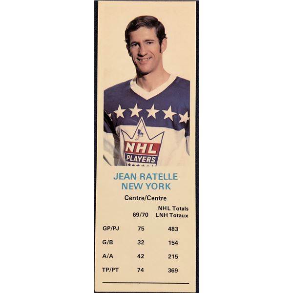1970-71 DAD'S COOKIES JEAN RATELLE (HOF)