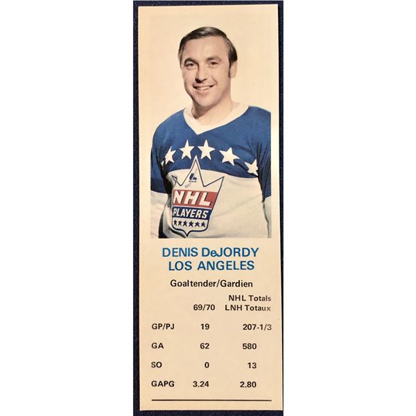 1970-71 DAD'S COOKIES DENIS DeJORDY