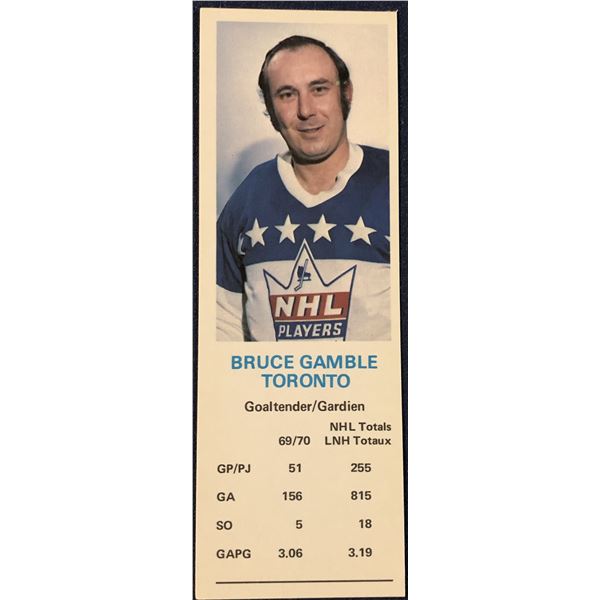 1970-71 DAD'S COOKIES BRUCE GAMBLE