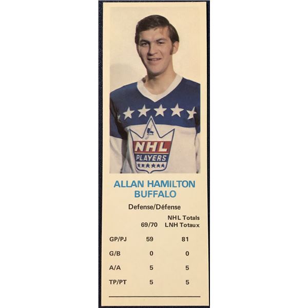 1970-71 DAD'S COOKIES ALLAN HAMILTON