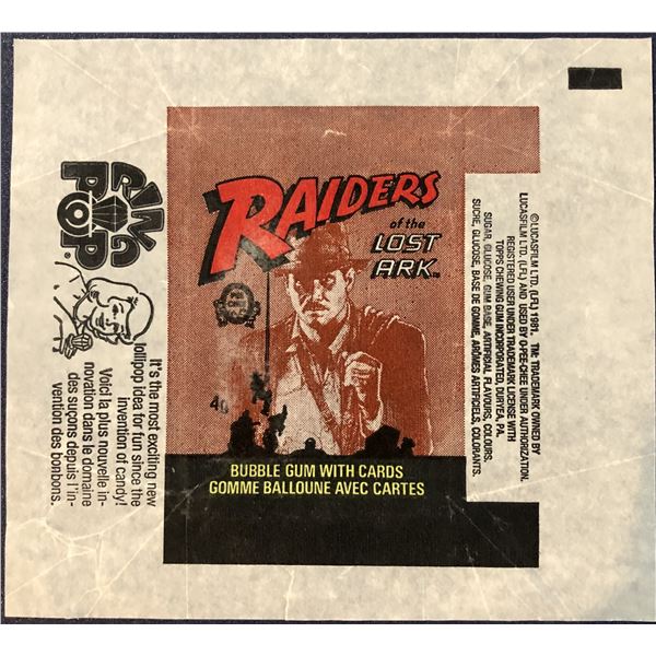 1982 O-PEE-CHEE RAIDERS OF THE LOST ARK WRAPPER