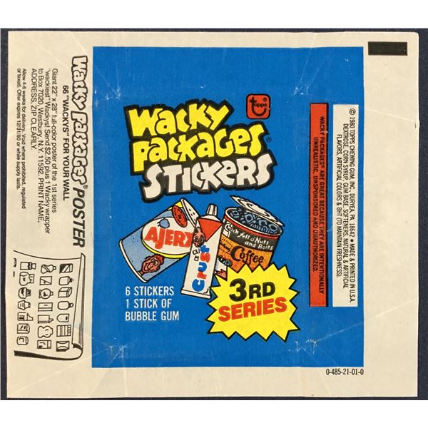 1979 TOPPS WACKY PACKAGES 3rd SERIES WRAPPER