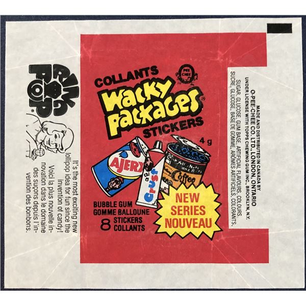 1979 O-PEE-CHEE WACKY PACKAGES WRAPPER