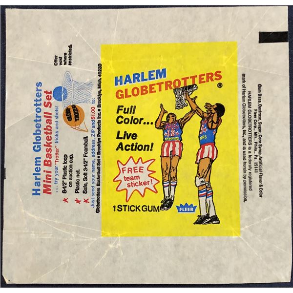 1971-72 FLEER HARLEM GLOBETROTTERS WRAPPER