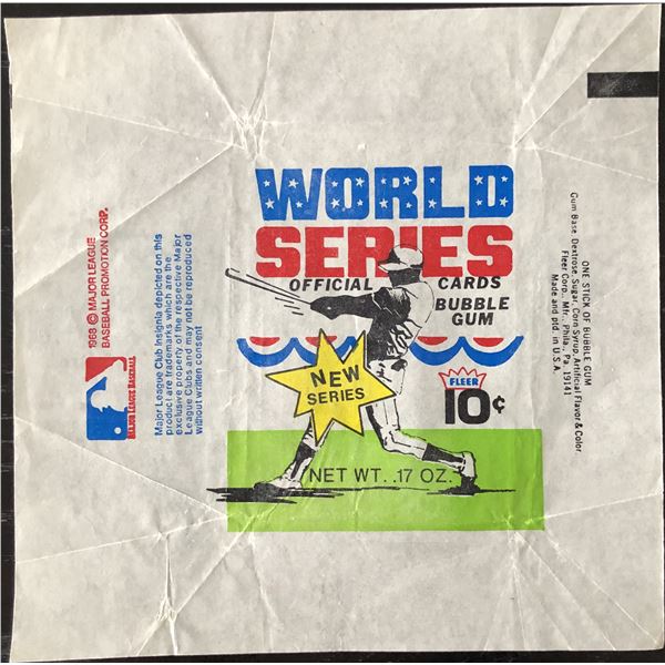 1970 FLEER BASEBALL WORLD SERIES WRAPPER