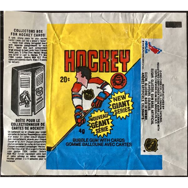 1980-81 O-PEE-CHEE NHL HOCKEY WRAPPER