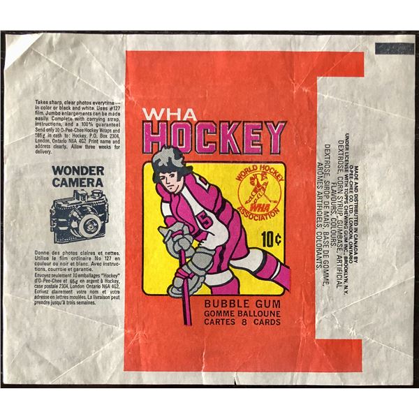 1975-76 O-PEE-CHEE WHA HOCKEY WRAPPER