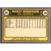 Image 2 : 1981 FLEER RICKEY HENDERSON (HOF)