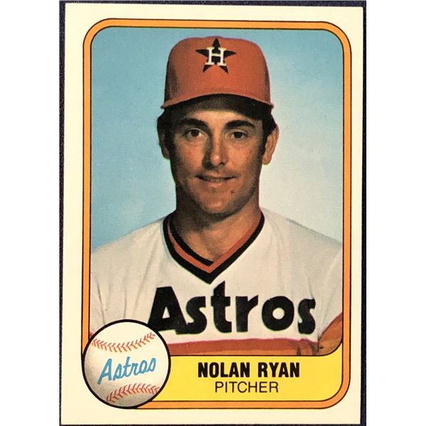 1981 FLEER NOLAN RYAN (HOF)