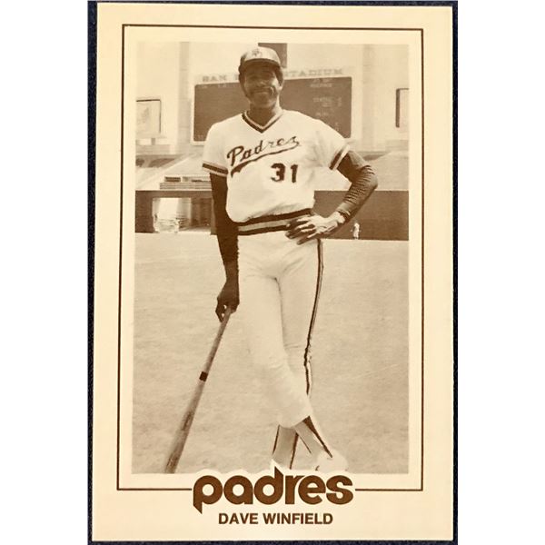 1977 SAN DIEGO PADRES SCHEDULE CARDS - DAVE WINFIELD (HOF)