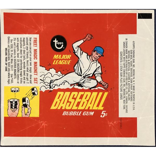 1967 TOPPS BASEBALL WRAPPER
