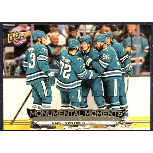 2025-26 UPPER DECK MONUMENTAL MOMENTS MACKLIN CELEBRINI