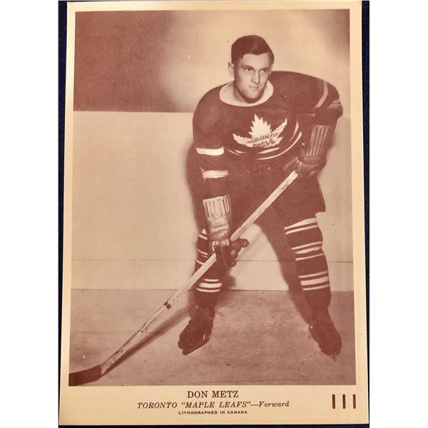 1940-41 O-PEE-CHEE V301-2 DON METZ ROOKIE CARD