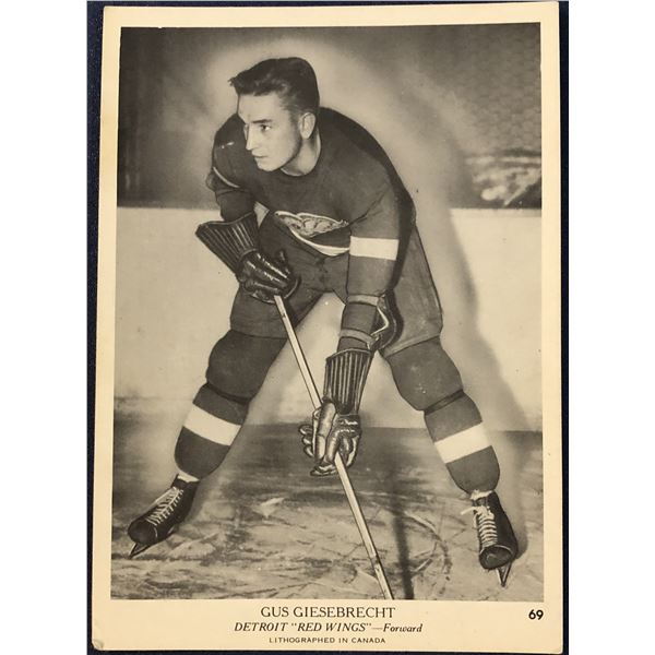 1939-40 O-PEE-CHEE V301-1 GUS GIESEBRECHT ROOKIE CARD