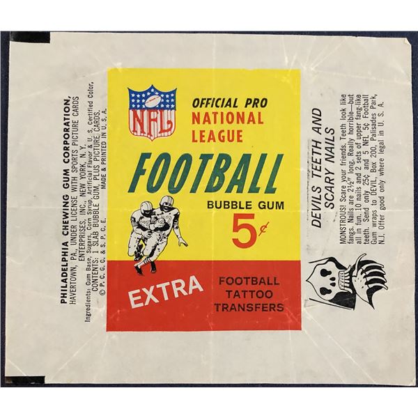 1964 PHILADELPHIA NFL FOOTBALL WRAPPER