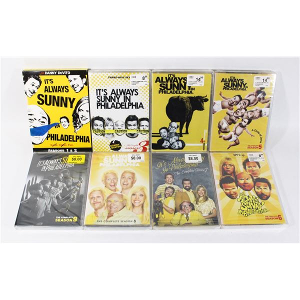 SEASONS 1-8 ALWAYS SUNNY IN PHIL (3-8 SEALED)