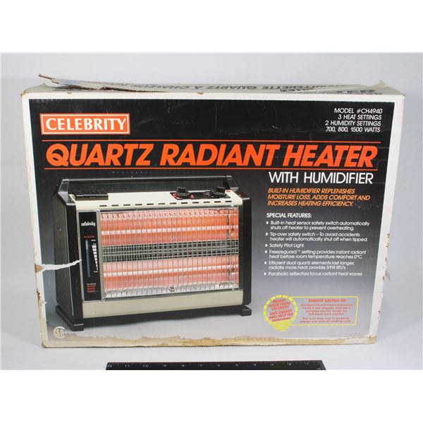 QUARTS RADIANT HEATER WITH HUMIDIFIER