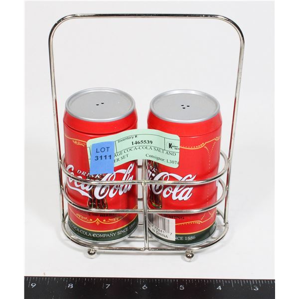 VINTAGE COCA-COLA SALT AND PEPPER SET