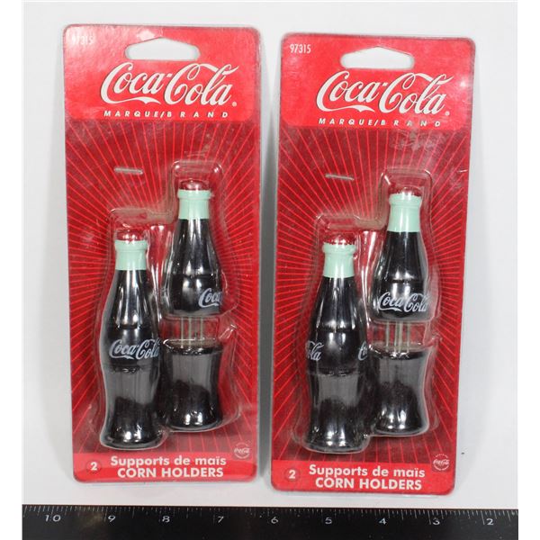 LOT OF COCA COLA CORN HOLDERS
