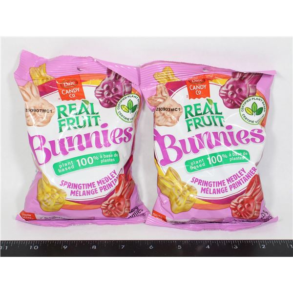 TWO BAGS OF DARE REAL BRUIT BUNNIES