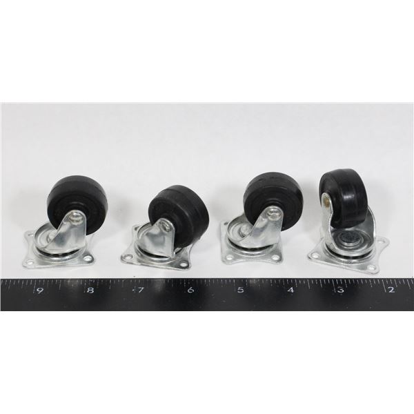 4 SMALL CASTERS