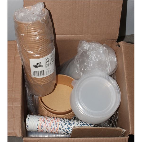 *BAILIFF SEIZURE* LOT OF ASSORTED TO GO CONTAINERS