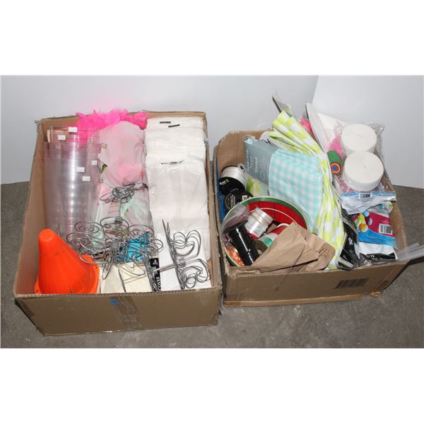 *BAILIFF SEIZURE* TWO BOXES OF ASSORTED PARTY