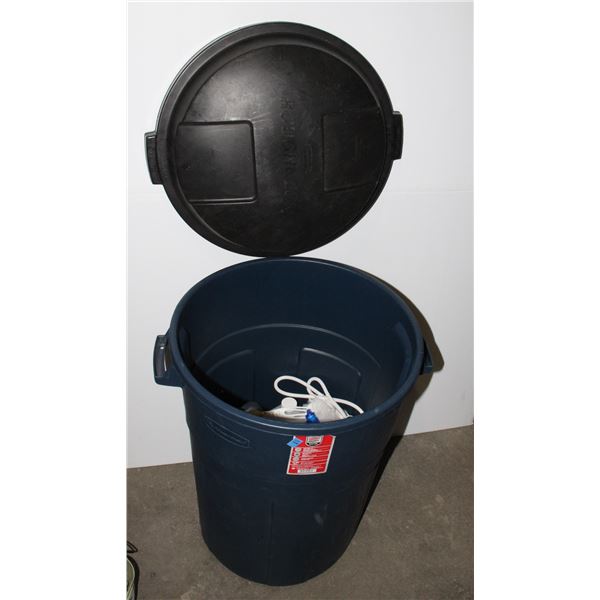 *BAILIFF SEIZURE* RUBBERMAID GARBAGE CAN FULL OF