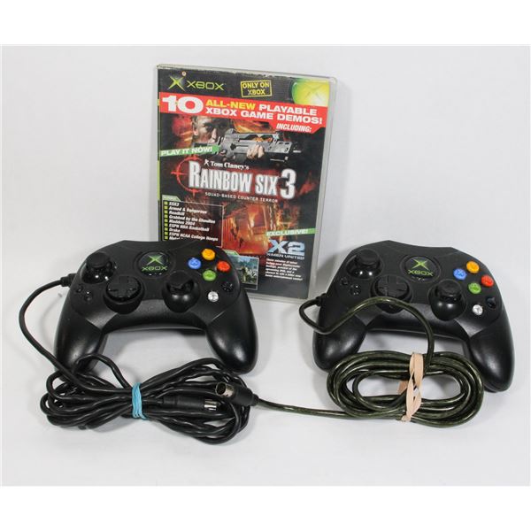 2 XBOX CONTROLLERS+2003 DEMO