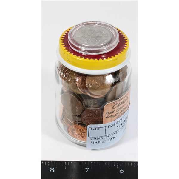 CANADA ONE CENT-1970S LARGE MAPLE TWIG