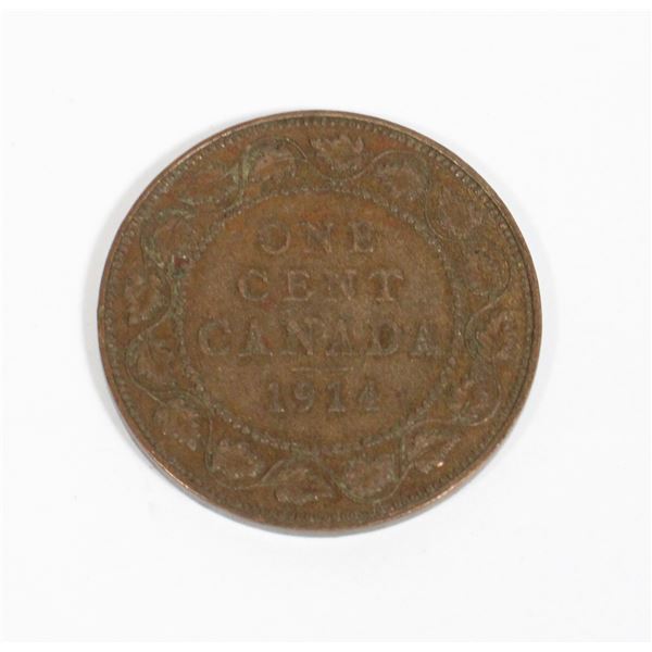 1914 CANADIAN ONE CENT COIN