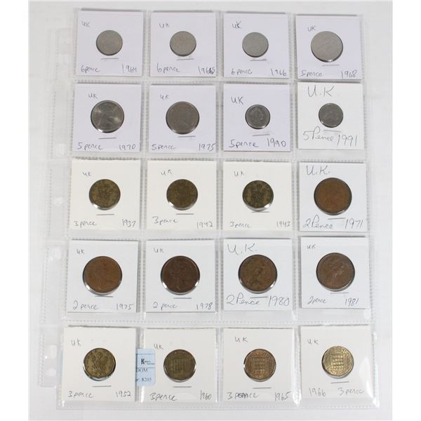 20 COINS ALL UNITED KINGDOM PAGE 2 OF 4 NO DUPLICA