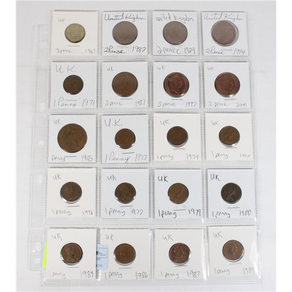 20 COINS ALL UNITED KINGDOM PAGE 3 OF 4 NO DUPLICA