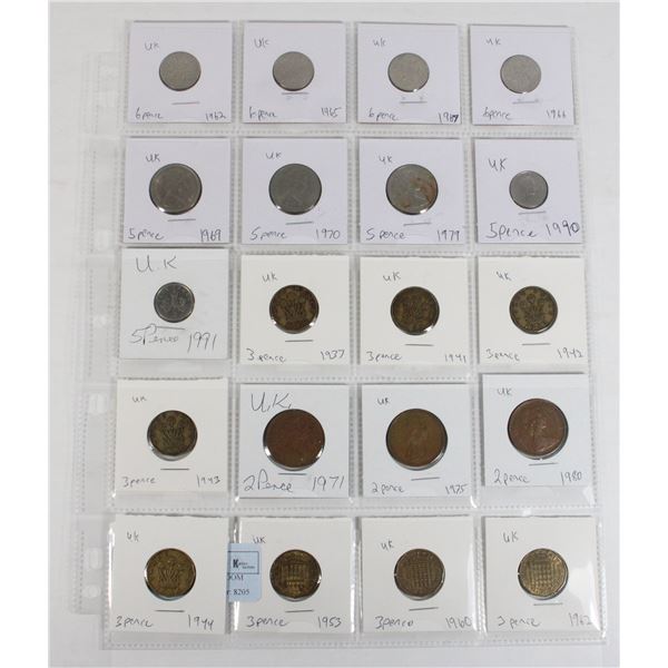 20 COINS ALL UNITED KINGDOM PAGE 2 OF 4 NO DUPLICA