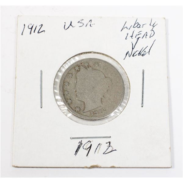 VINTAGE 1912 LIBERTY HEAD  V  NICKEL