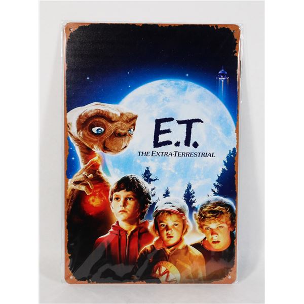 NEW ET EXTRA TERRESTRIAL METAL SIGN