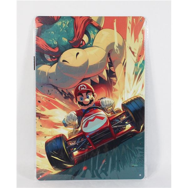 NEW NINTENDO MARIO CART METAL SIGN