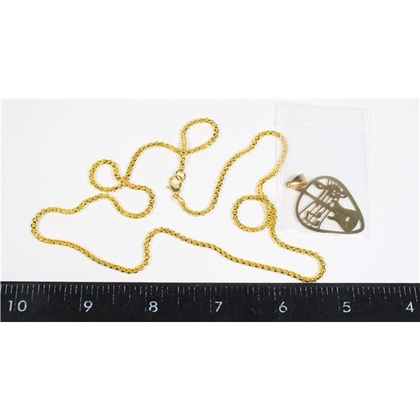 NEW STAINLESS STEEL GOLD TONE GUITAR PICK DESIGN