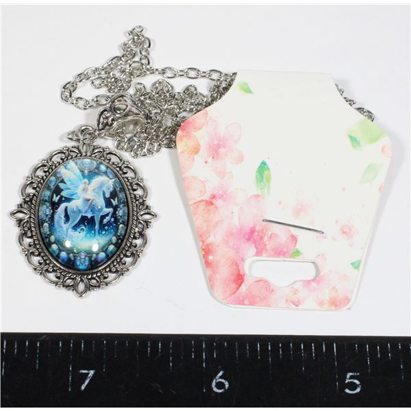 NEW UNICORN FAIRY DESIGN PENDANT AND CHAIN