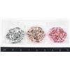 Image 1 : 3 NEW ROSE FLOWER MIRRORED COMPACTS